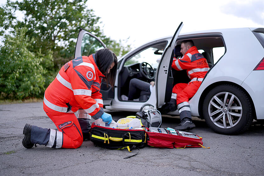 First Responder im Einsatz. 