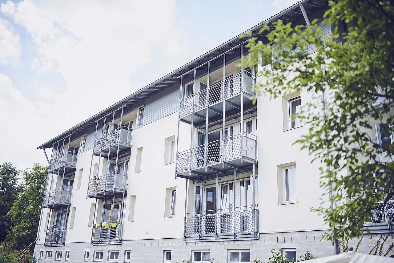 Hausansicht des Johanniter-Haus am Waldpark in Ladenburg