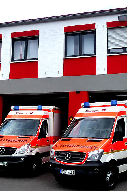 Außenansicht der Rettungswache Schlüsselfeld
