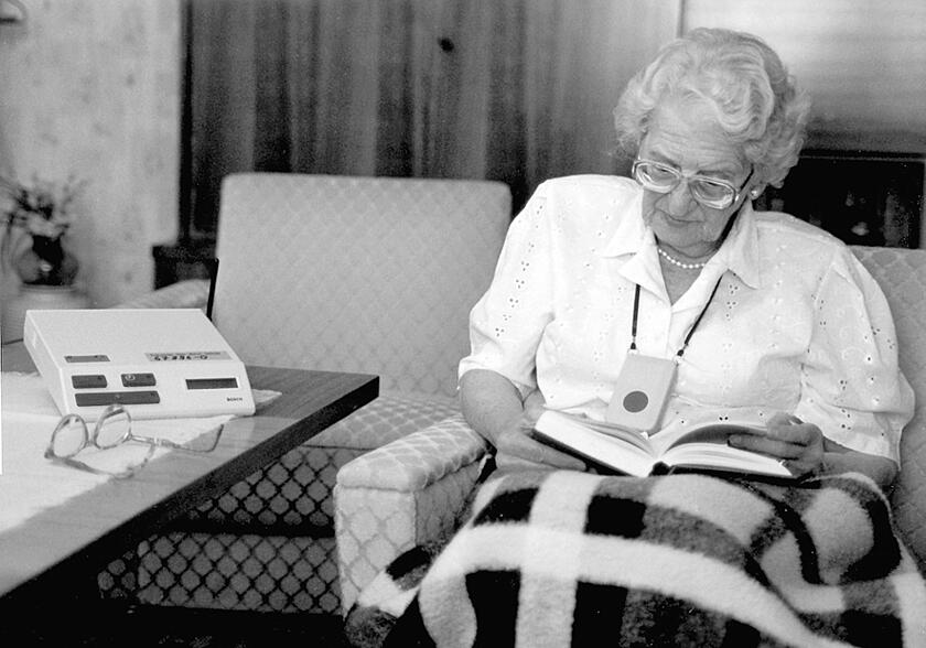 Der Johanniter-Hausnotruf im Jahr 1987.