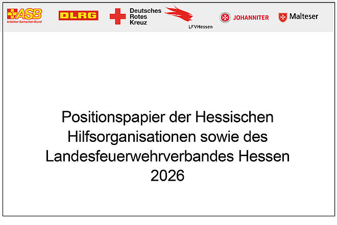 Positionspapier hessischer Hilfsorganisationen zum Katastrophenschutz