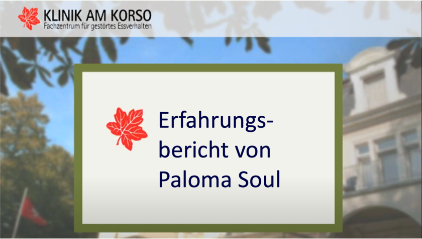 Video: Erfahrungsbericht über die Therapie in der Klinik am Korso von Paloma Soul