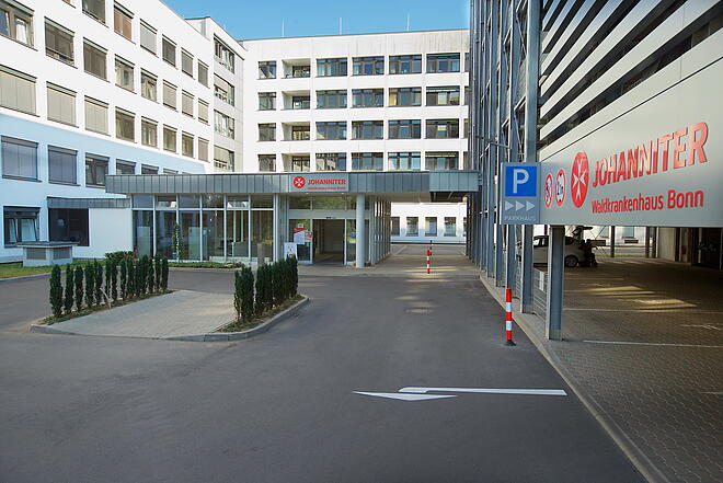 Außenansicht des Johanniter Waldkrankenhaus Bonn in Bad-Godesberg