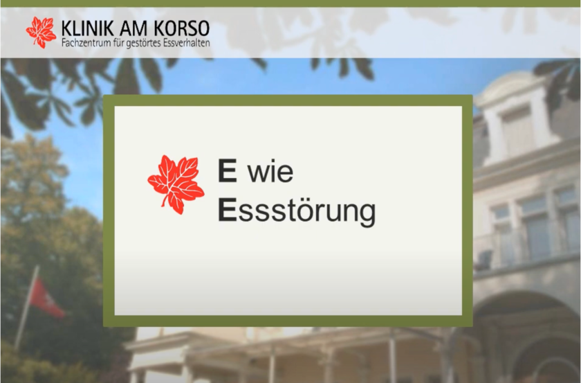 Video: Informationsvideo über Essstörungen, Symptome und Behandlung von der Klinik am Korso, Fachklinik für Essstörungen