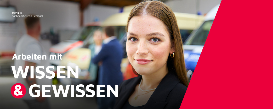 Eine Mitarbeiterin der Johanniter im Portrait.